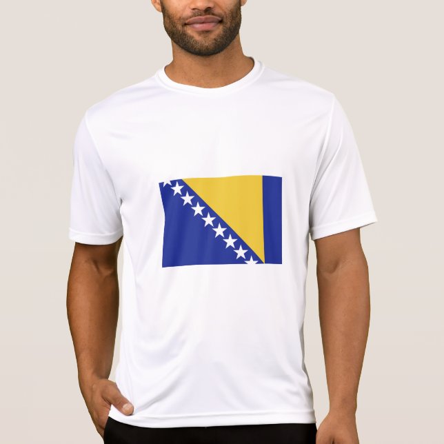 Flagge Bosnien und Herzegowina T-Shirt (Vorderseite)