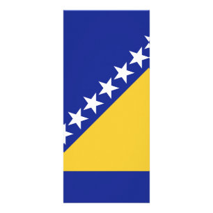 Flagge Bosnien und Herzegowina Werbekarte