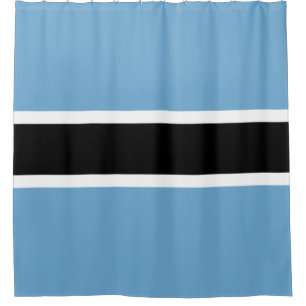 Flagge Botswanas (Botswana) Duschvorhang