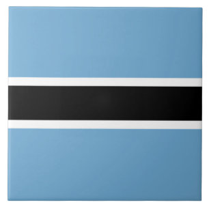 Flagge Botswanas (Botswana) Fliese