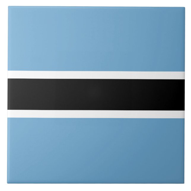 Flagge Botswanas (Botswana) Fliese (Vorderseite)