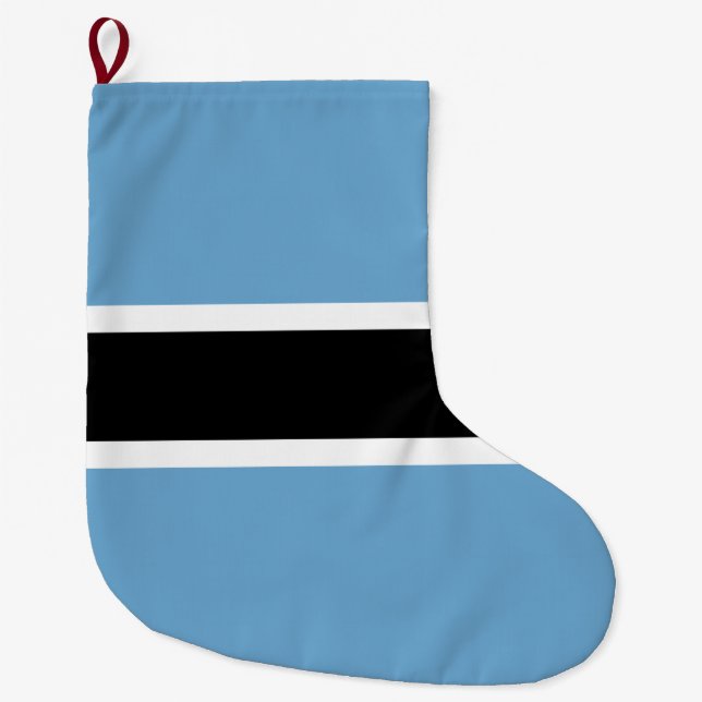 Flagge Botswanas (Botswana) Großer Weihnachtsstrumpf (Vorderseite)