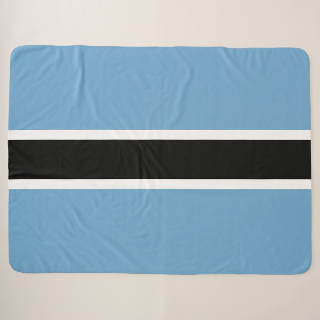 Flagge Botswanas (Botswana) Sherpadecke (Vorderseite (Horizontal))
