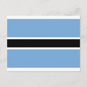 Flagge Botswanas - Folaga ya Botswana Postkarte
