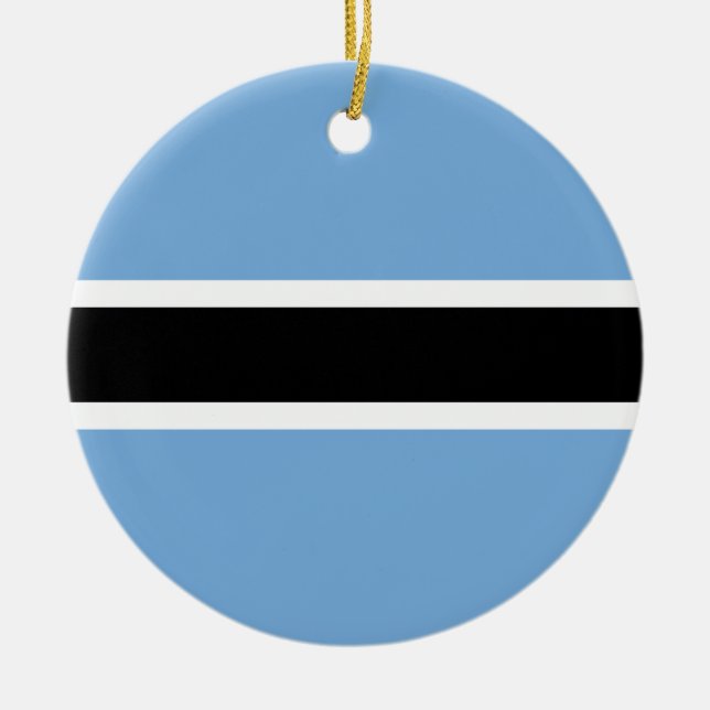 Flagge Botswanas Keramik Ornament (Vorne)