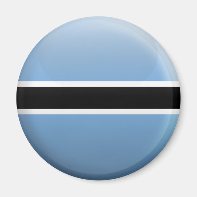 Flagge Botswanas Magnet (Vorne)