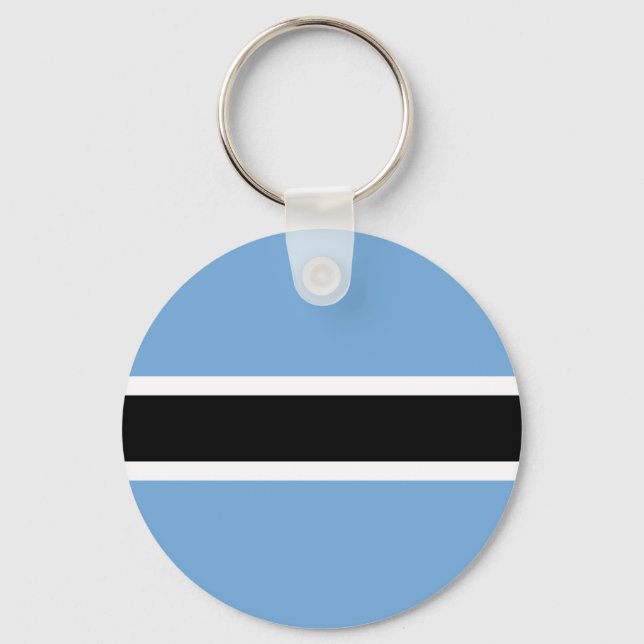 Flagge Botswanas Schlüsselanhänger (Vorderseite)