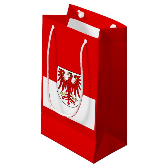 Flagge Brandenburgs kleine Geschenktasche Kleine Geschenktüte (Vorderseite Schrägansicht)