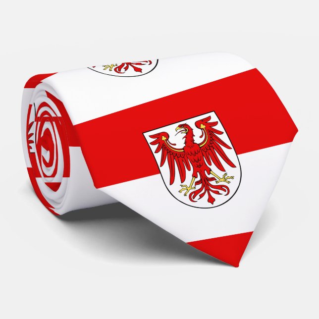 Flagge Brandenburgs Neck Tie Krawatte (Gerollt)