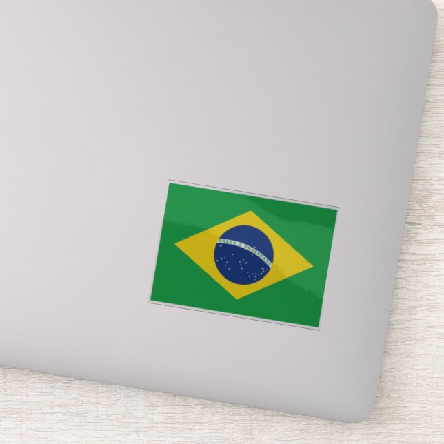 Flagge Brasiliens Aufkleber (Detail)