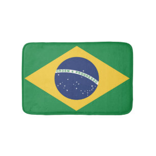 Flagge Brasiliens Badematte