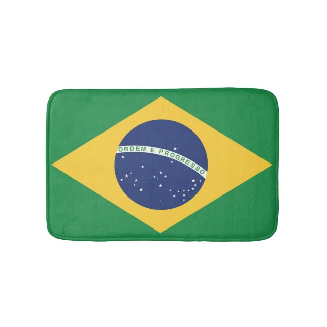 Flagge Brasiliens Badematte (Vorderseite)