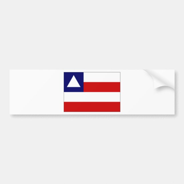 Flagge Brasiliens Bahia Autoaufkleber (Vorne)