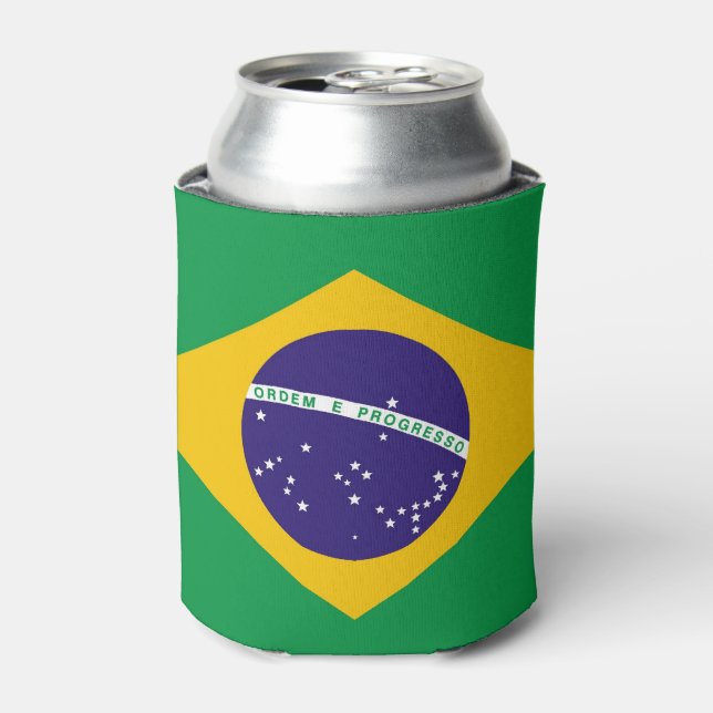 Flagge Brasiliens Bandeira do Brasil Dosenkühler (Kanne Vorderseite)