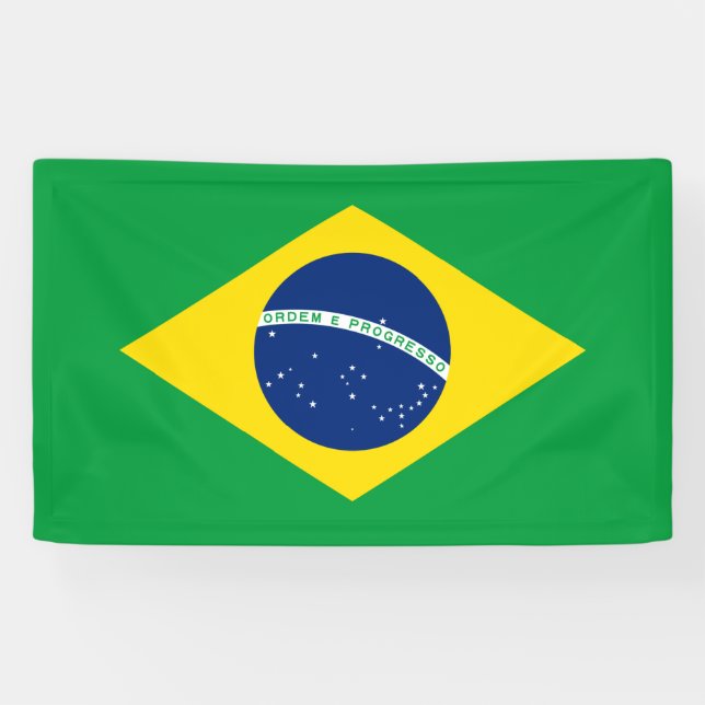 Flagge Brasiliens Banner (Horizontal)