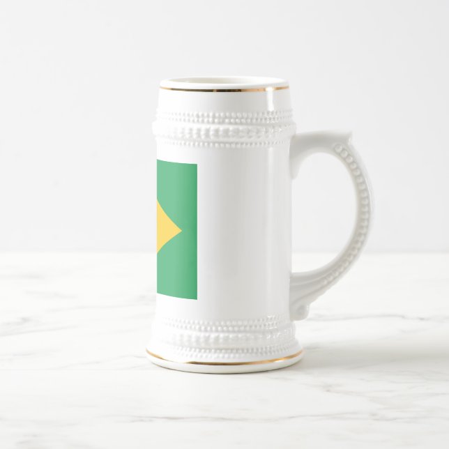 Flagge Brasiliens Bierglas (Rechts)