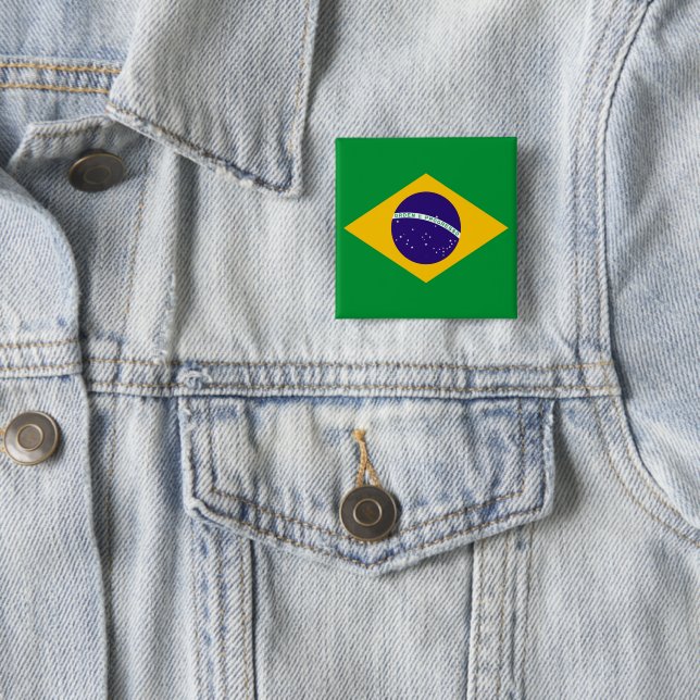 Flagge Brasiliens Button (Beispiel)