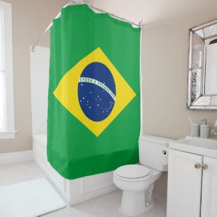 Flagge Brasiliens Duschvorhang