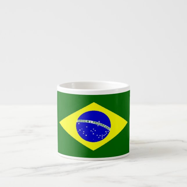 Flagge Brasiliens Espressotasse (Vorderseite)