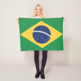 Flagge Brasiliens Fleecedecke