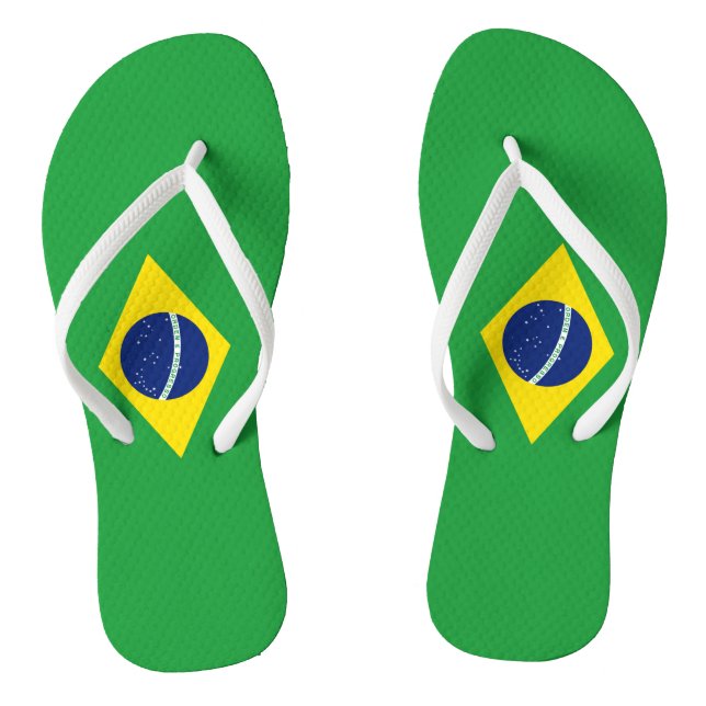 Flagge Brasiliens Flip Flops (Fußbett)