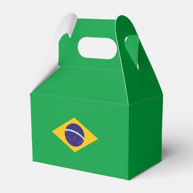 Flagge Brasiliens Geschenkschachtel (Rückseite)