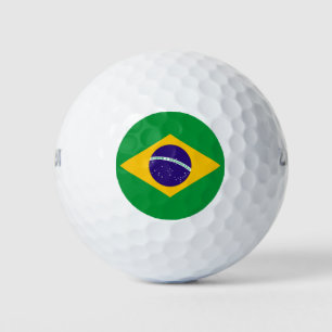 Flagge Brasiliens Golfball