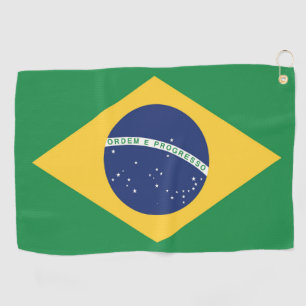 Flagge Brasiliens Golfhandtuch