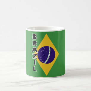 Flagge Brasiliens Kaffeetasse