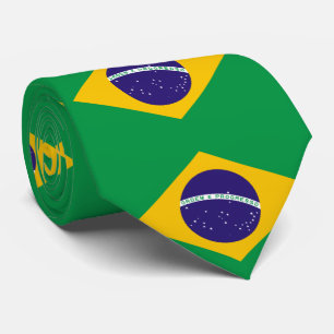 Flagge Brasiliens Krawatte
