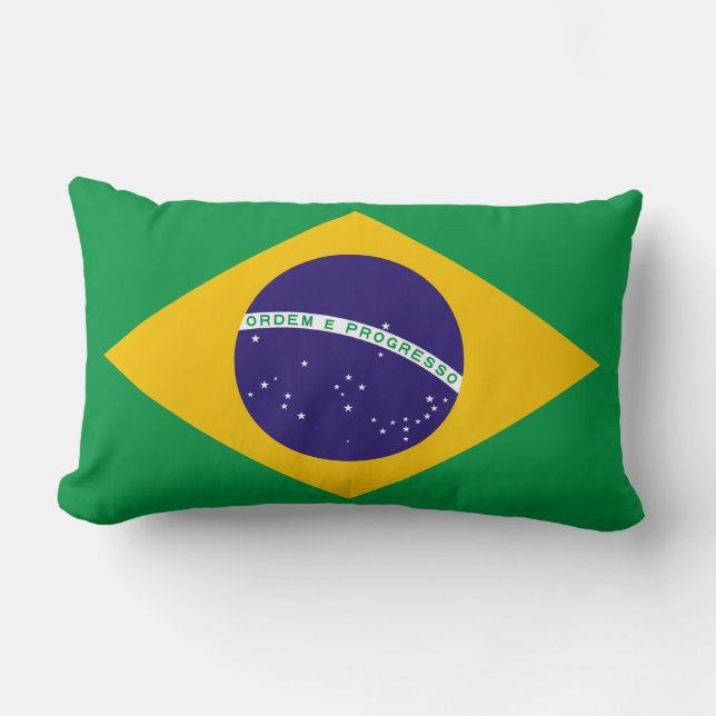 Flagge Brasiliens Lendenkissen (Vorderseite)