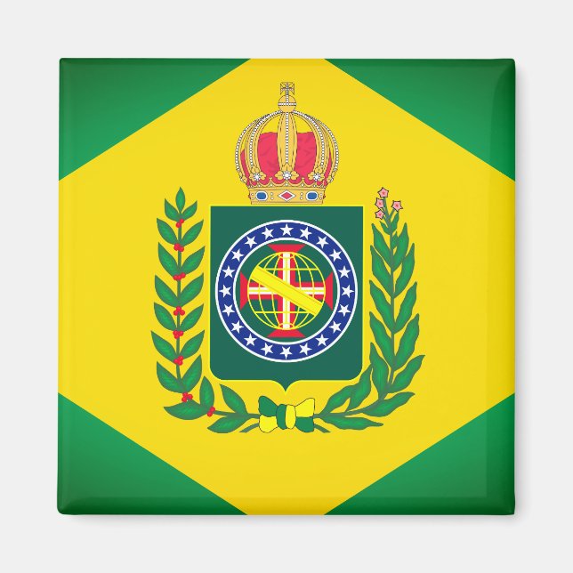 Flagge Brasiliens Magnet (Vorne)