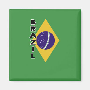 Flagge Brasiliens Magnet