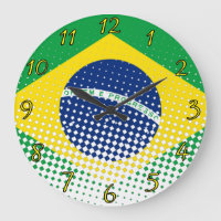 Flagge Brasiliens mit Halftone-Effekt