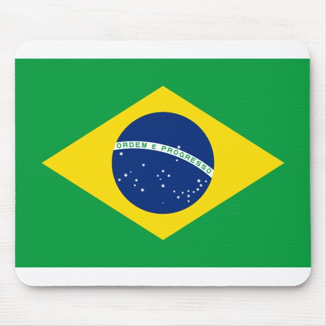 Flagge Brasiliens Mousepad (Vorne)