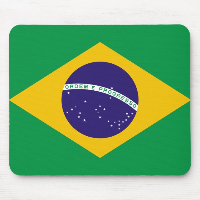 Flagge Brasiliens Mousepad (Vorne)