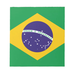 Flagge Brasiliens Notizblock