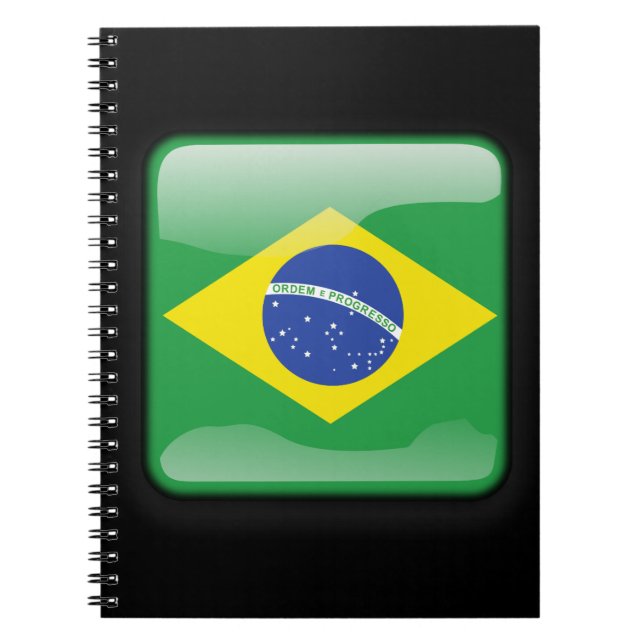 Flagge Brasiliens Notizblock (Vorderseite)
