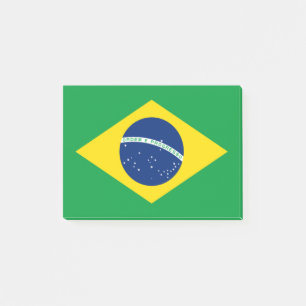 Flagge Brasiliens Post-it Klebezettel