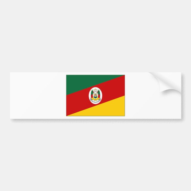 Flagge Brasiliens Rio Grande do Sul Autoaufkleber (Vorne)