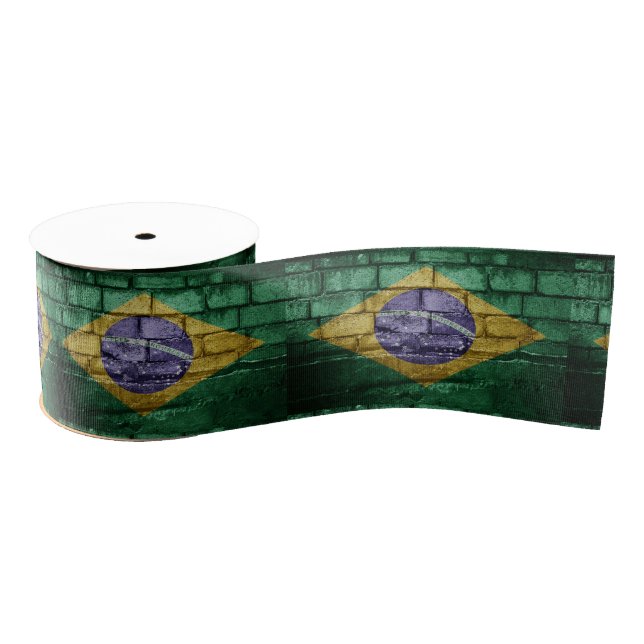 Flagge Brasiliens Ripsband (Spule)