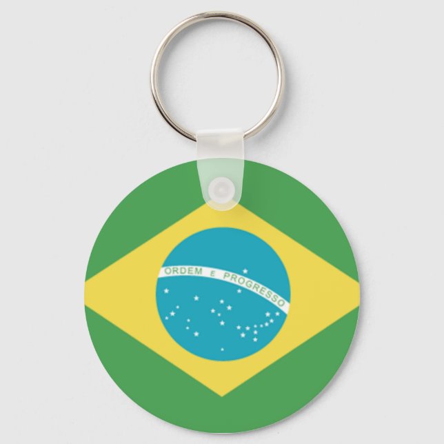 Flagge Brasiliens Schlüsselanhänger (Vorderseite)