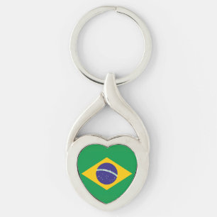 Flagge Brasiliens Schlüsselanhänger