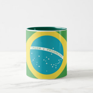 Flagge Brasiliens Tasse