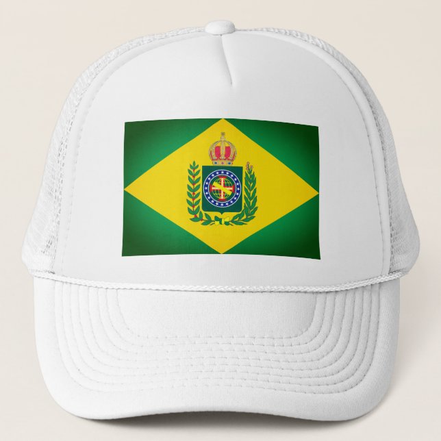 Flagge Brasiliens Truckerkappe (Vorderseite)
