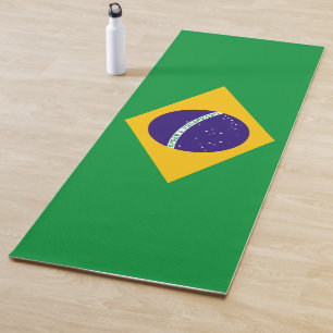 Flagge Brasiliens Yogamatte