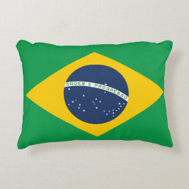Flagge Brasiliens Zierkissen