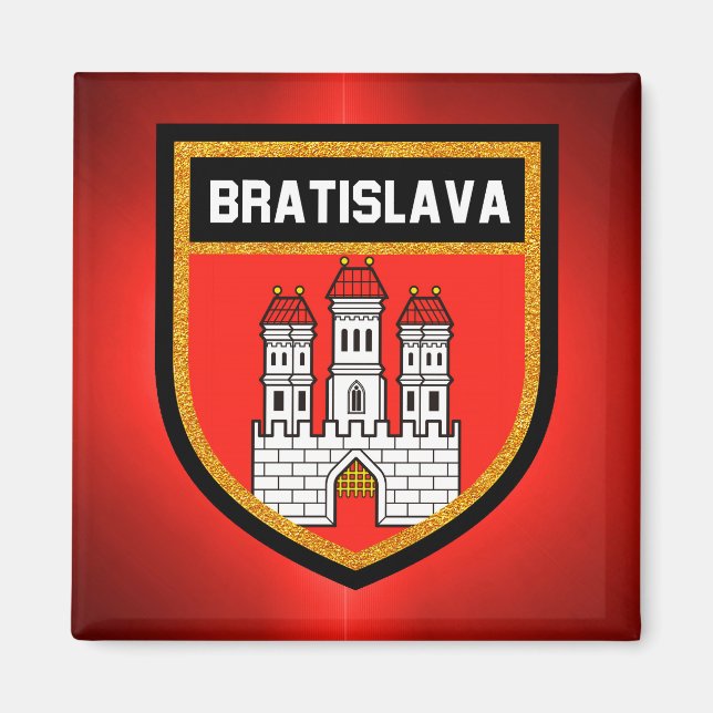 Flagge Bratislava Magnet (Vorne)