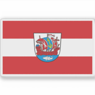 Flagge Bremerhaven, Deutschland Aufkleber