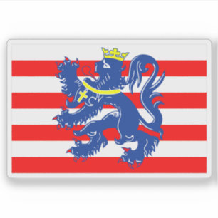 Flagge Brügges, Belgien Aufkleber